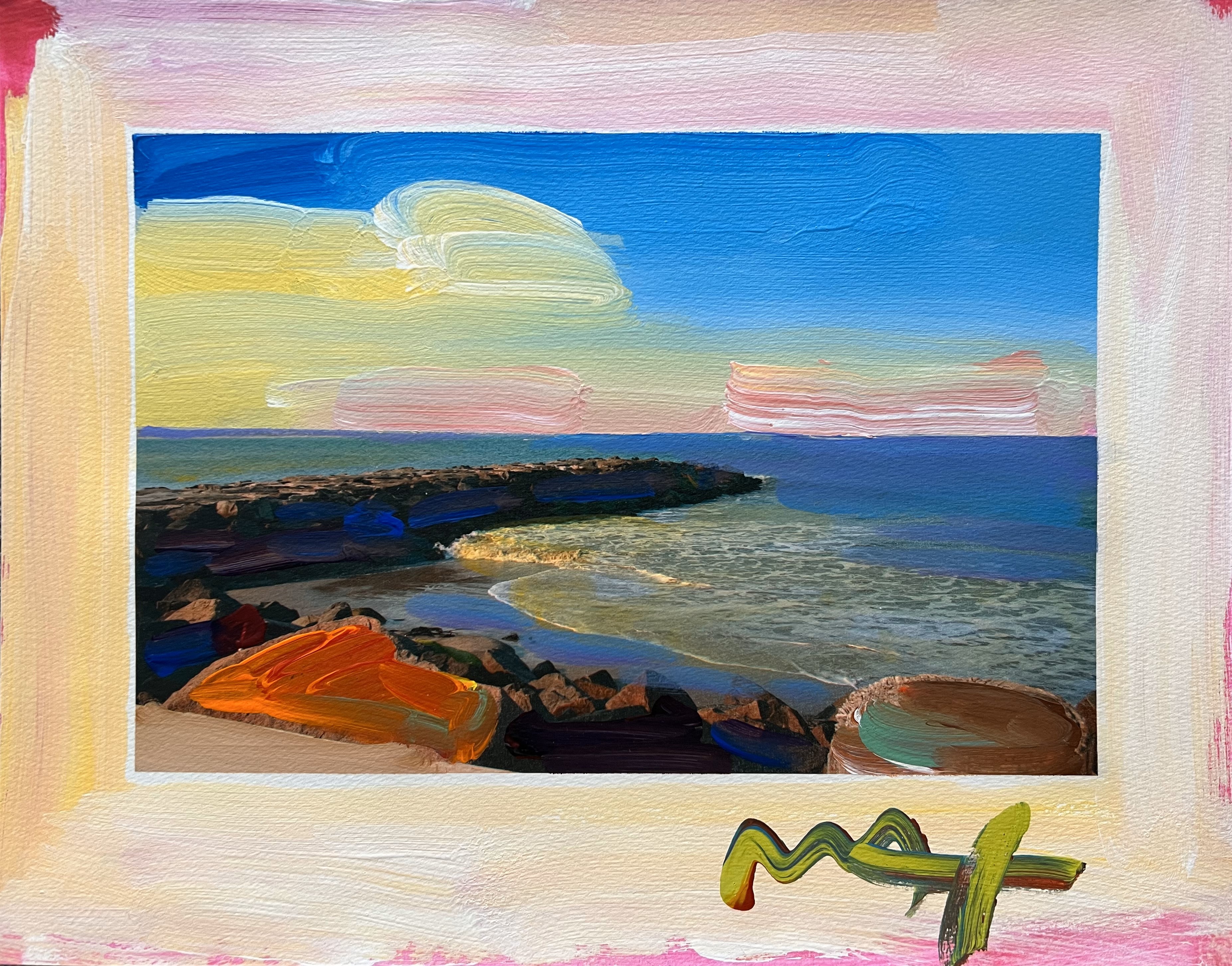 PETER MAX - Ocean Series ll - Mixed Media on Paper - 11x14 inches