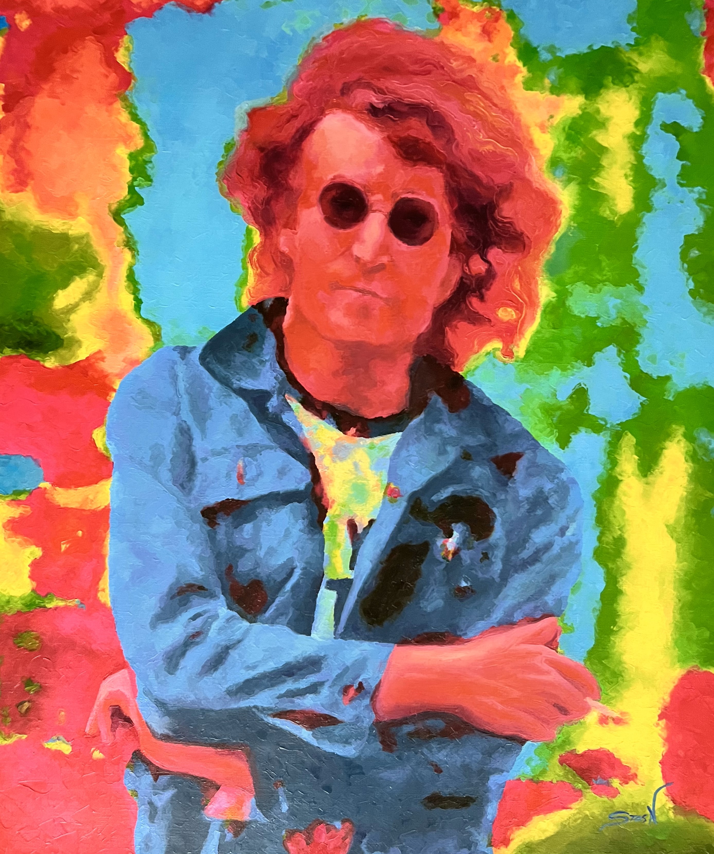 STAS NAMIN - John Lennon - Oil on Canvas - 30x25 inches