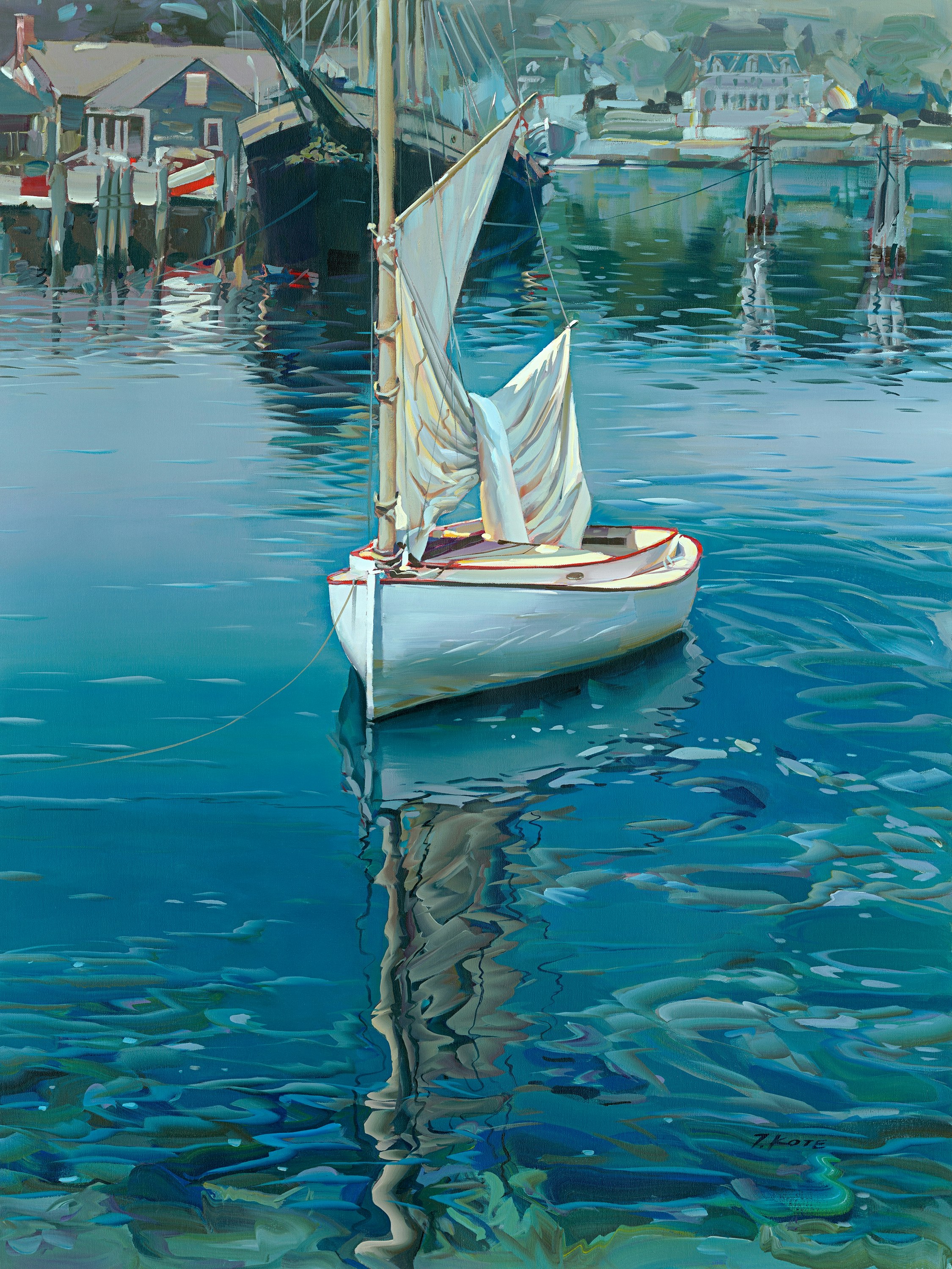 JOSEF KOTE - Beauty Of Silence - Acrylic on Canvas - 48x36 inches