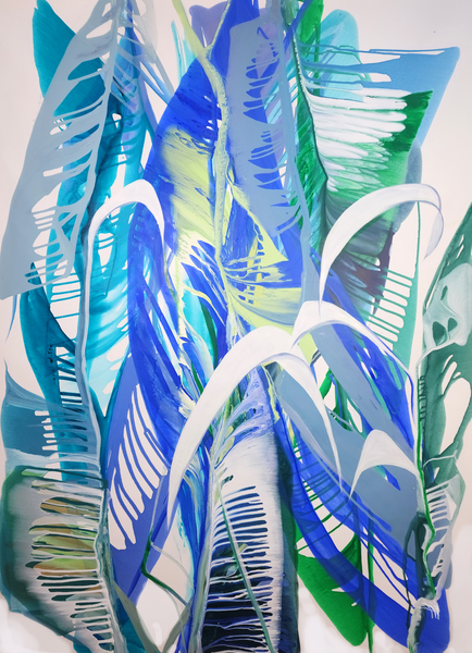 BETTE RIDGEWAY - Jungle Breezes - Acrylic on Canvas - 66x52 inches