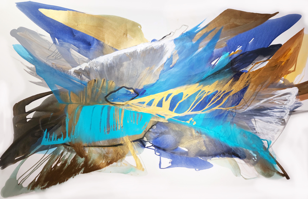 BETTE RIDGEWAY - The Alchemy Of Thought - Acrylic on Canvas - 52x78 inches