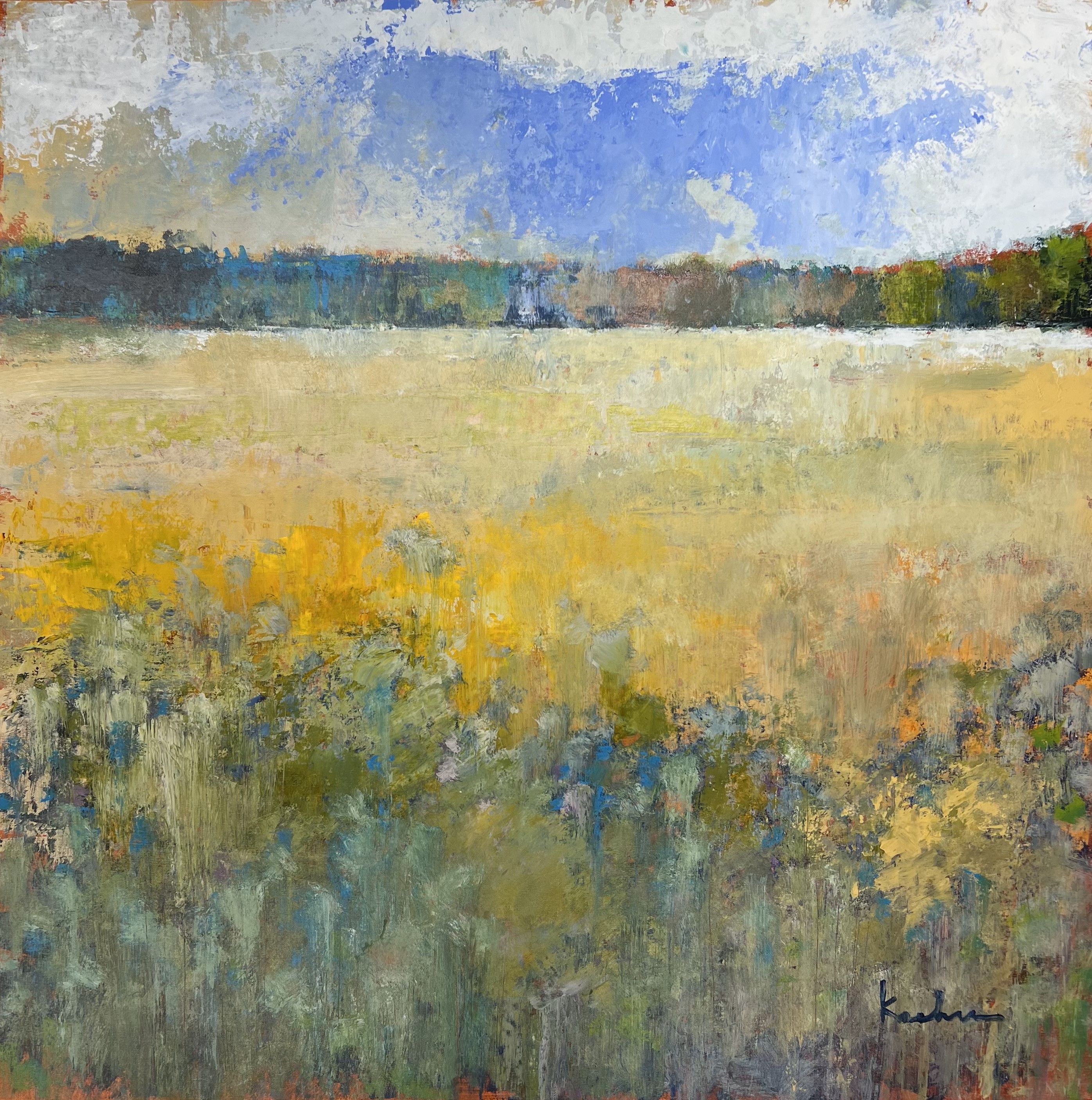 JEFF KOEHN - Balance Of Nature ll - Oil on Canvas - 40x40 inches