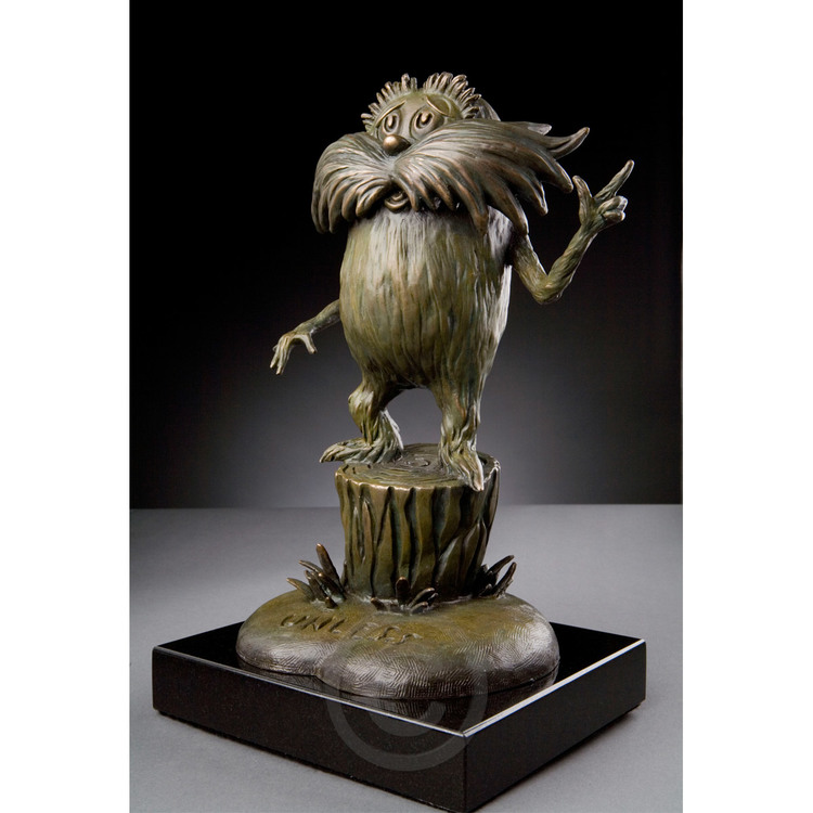 DR. SEUSS - The Lorax - Bronze Maquette Sculpture - 10.75"h x 7.5"w x 5.75"d