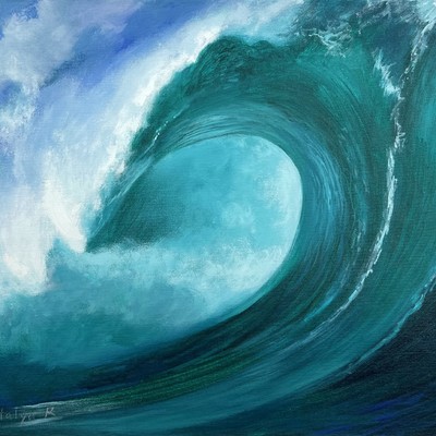 NATALYA ROMANOVSKY - Ocean Wave Series III - Acrylic on Canvas - 24 x 16 inches