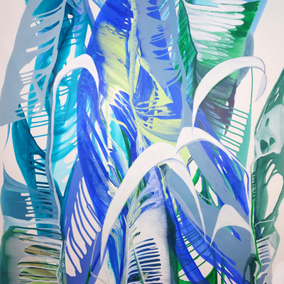 BETTE RIDGEWAY - Jungle Breezes - Acrylic on Canvas - 66x52 inches