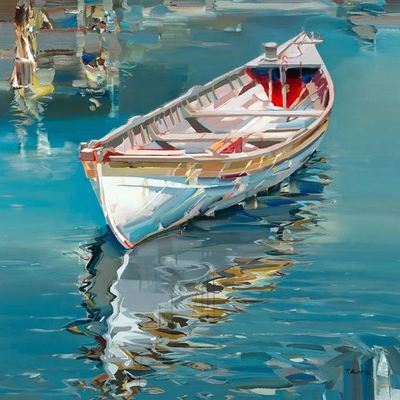 JOSEF KOTE - But There Is Sunshine - Embellished Giclee on Canvas - 48x48 inches