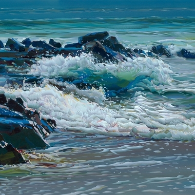 JOSEF KOTE -  Ocean Wanderlust - Acrylic on Canvas - 36x48 inches