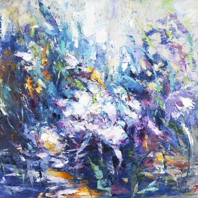 ELENA BOND - Summer Splendor - Oil on Canvas - 30x36 inches