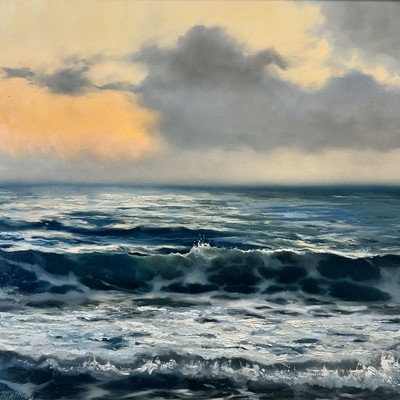 BRIAN O'NEILL - Morning Tide - Oil on Canvas - 16 x 16 inches