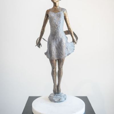 ELENA BOND - Aria - Bronze Sculpture - 32x15x16 inches