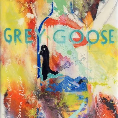 THE BISAILLON BROTHERS - Grey Goose - Mixed Media Resin - 48x24 inches