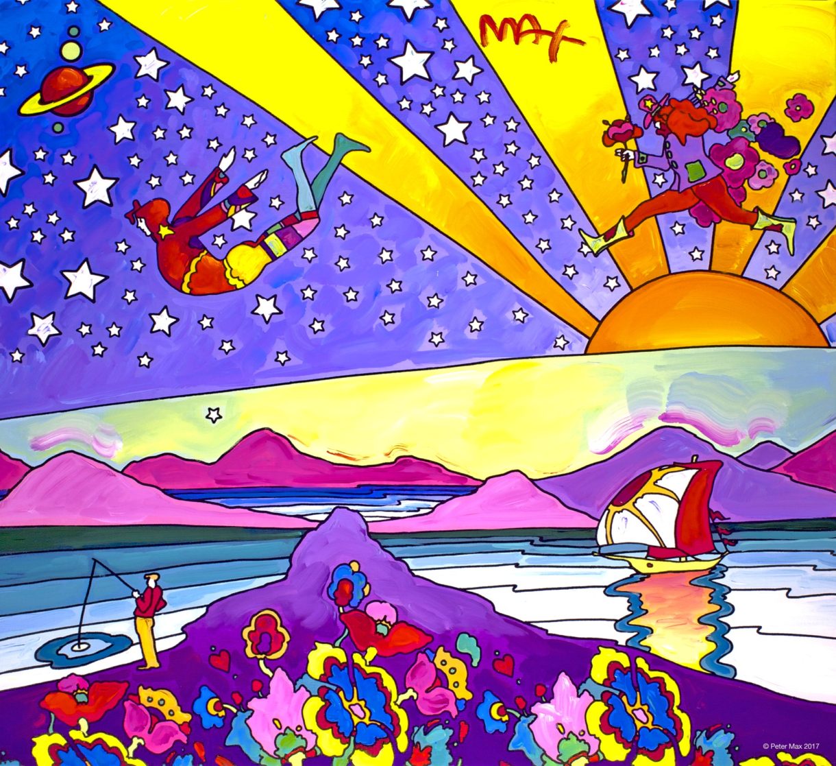 Peter Max Returns to Ocean Galleries Fourth of July Weekend with His